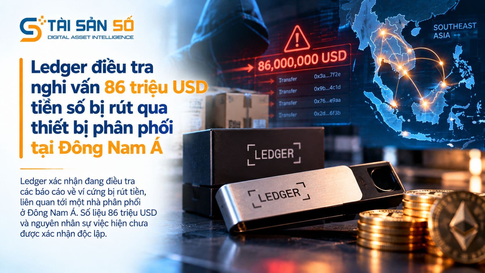 Ledger điều tra nghi vấn 86 triệu USD